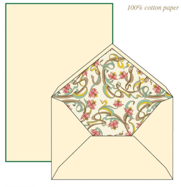 Art-Nouveau Flowers Writing Paper-LetterSeals.com