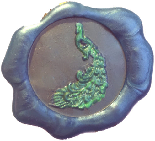 Peacock Design Wax Seal Stamps- Made in USA- LetterSeals.com