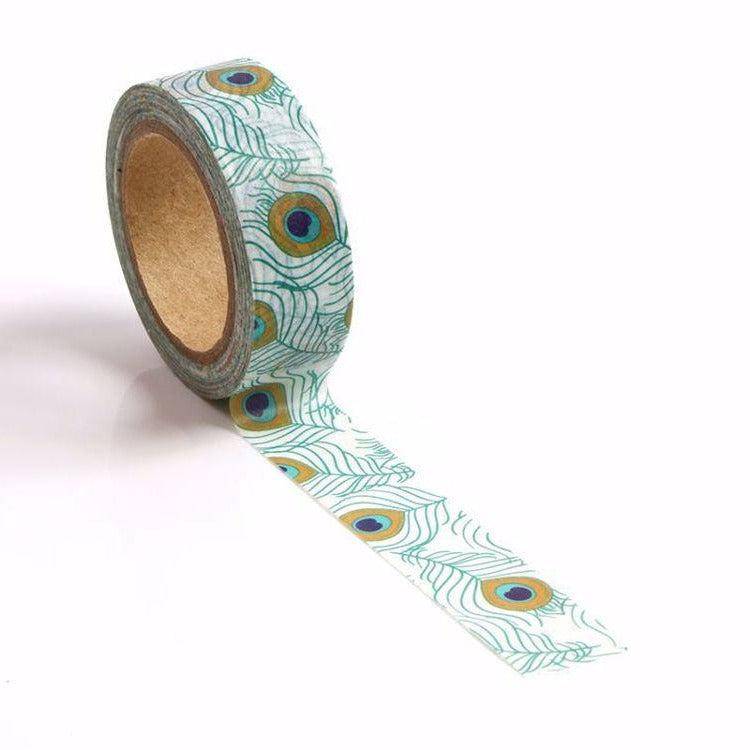 Peacock Feather Washi Tape-LetterSeals.com