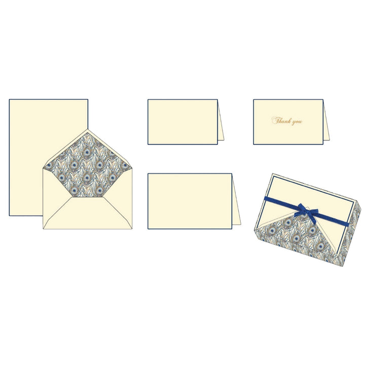 Peacock Pattern | Rossi 1931 Classic Italian Stationery-LetterSeals.com