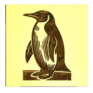 Penguin Wax Seal Stamp, Woodcut Design- Made in USA- LetterSeals.com