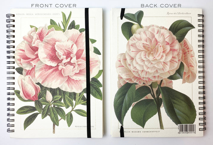 Peony Spiral Wire Bound Notebook - Rossi 1931-LetterSeals.com
