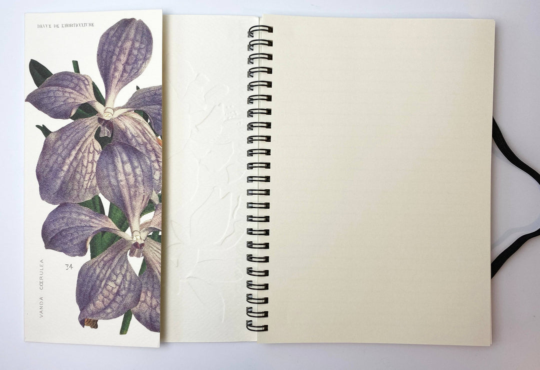 Peony Spiral Wire Bound Notebook - Rossi 1931-LetterSeals.com