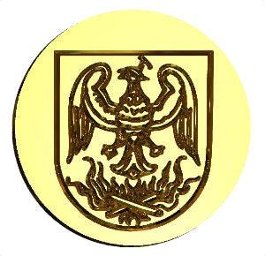 Phoenix Shield Wax Seal Stamp- Made in USA- LetterSeals.com