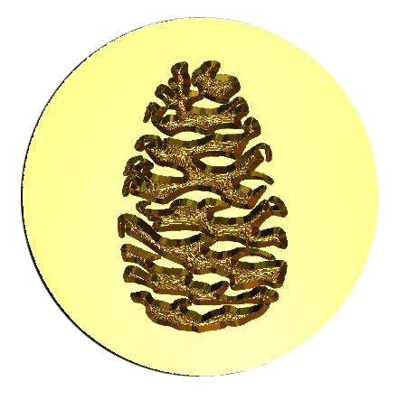 Pinecone Wax Seal Stamp- Made in USA- LetterSeals.com