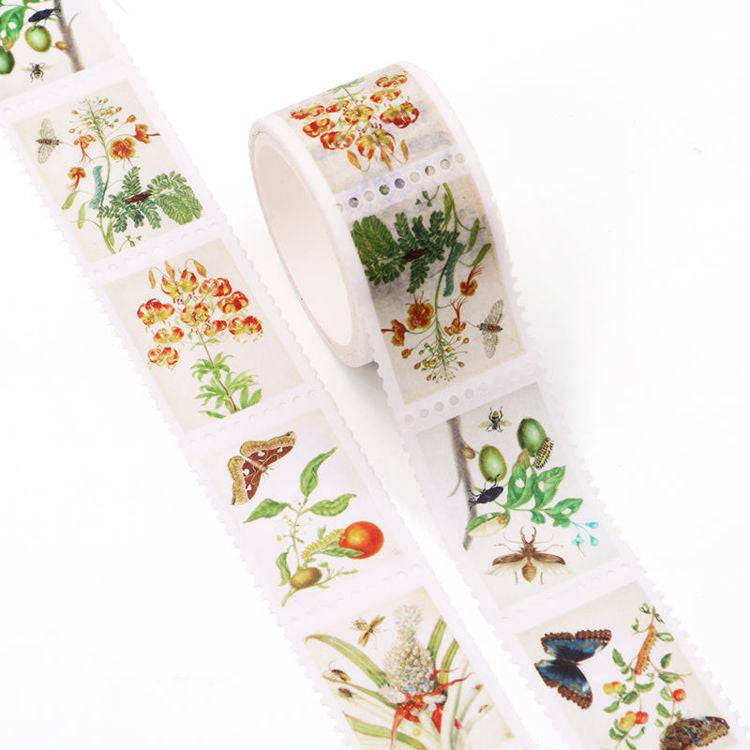 Plant Specimen Postage Themed Washi Tape-LetterSeals.com