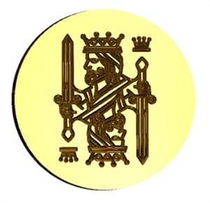 Playing Card King Wax Seal Stamp- Made in USA- LetterSeals.com