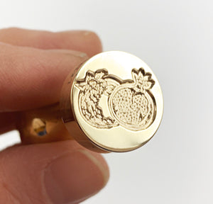 Pomegranate 2 Wax Seal Stamp- Made in USA- LetterSeals.com