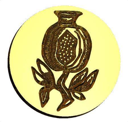 Pomegranate Wax Seal Stamp- Made in USA- LetterSeals.com