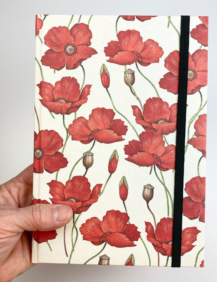 Poppies Hardcover Notebook | Rossi 1931-LetterSeals.com