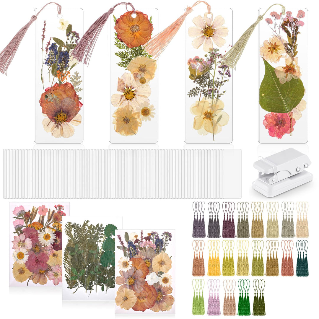 Pressed Dried Flower Bookmark Making Kit-LetterSeals.com