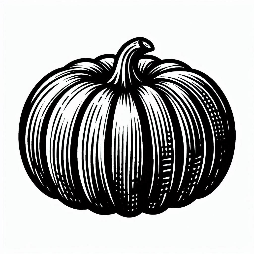 Pumpkin Wax Seal Stamp, Woodcut Design- Made in USA- LetterSeals.com