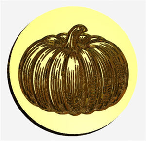 Pumpkin Wax Seal Stamp, Woodcut Design- Made in USA- LetterSeals.com