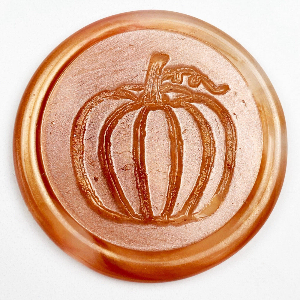 Pumpkin Wax Seal Stamp- Made in USA- LetterSeals.com