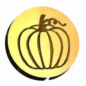 Pumpkin Wax Seal Stamp- Made in USA- LetterSeals.com