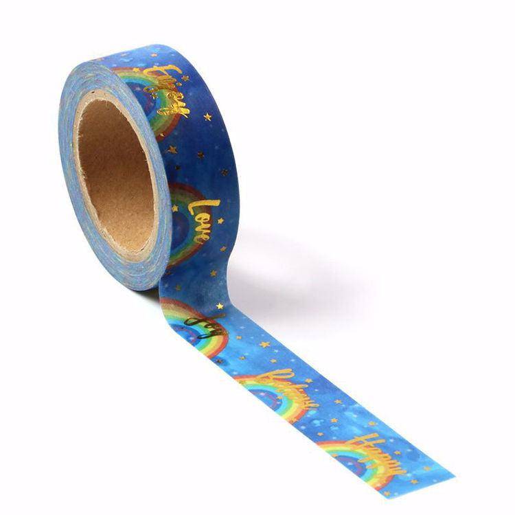 Rainbow Words Washi Tape-LetterSeals.com