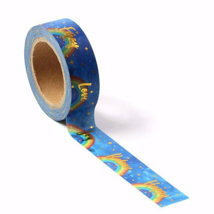 Rainbow Words Washi Tape-LetterSeals.com