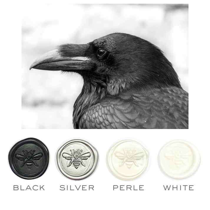Raven Colorway Stamp & Wax Set- Made in USA- LetterSeals.com