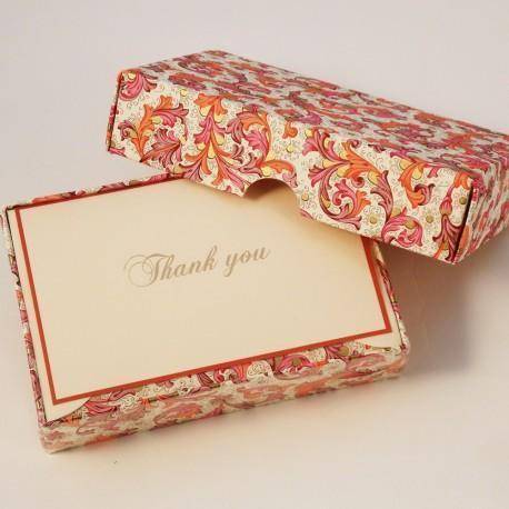 Red Florentine Pattern | Rossi 1931 Italian Stationery-LetterSeals.com