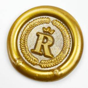 Regal Crowned Initial Wax Seal Stamp- Made in USA- LetterSeals.com