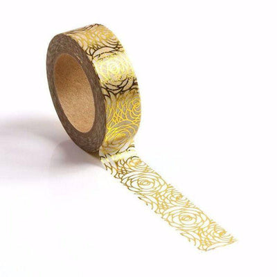 Rose Foil Washi Tape-LetterSeals.com