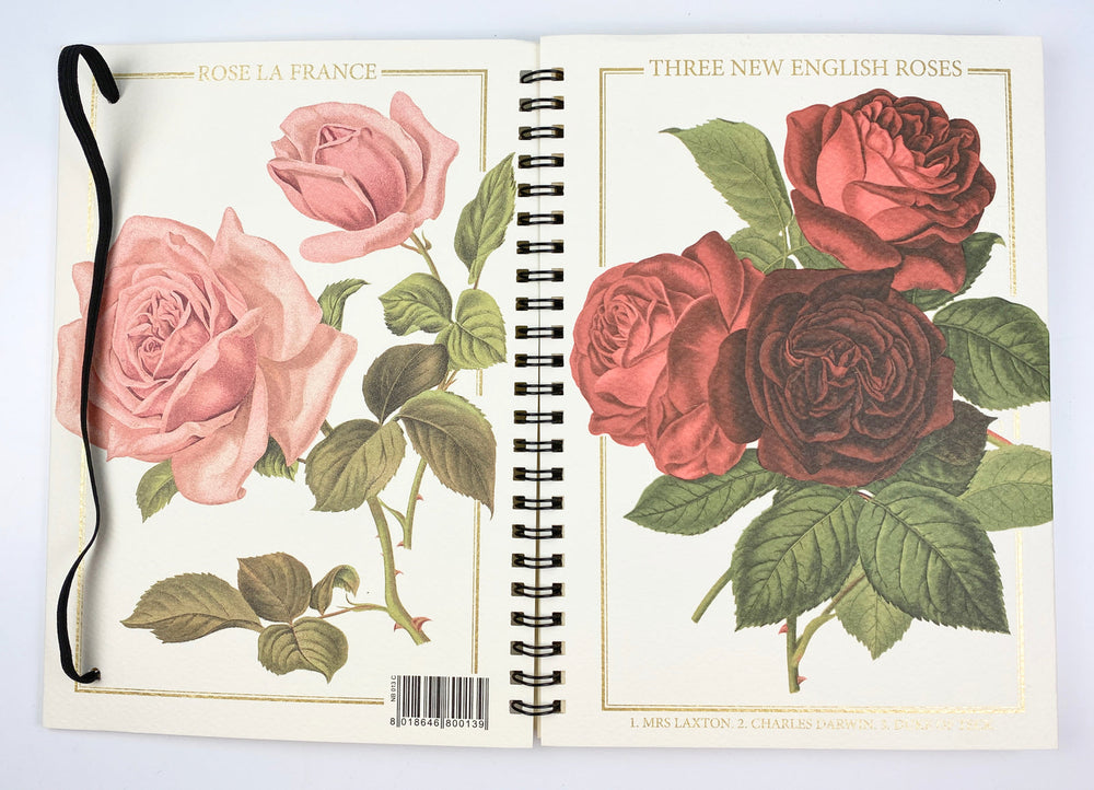 Rose Spiral Wire Bound Notebook - Rossi 1931-LetterSeals.com