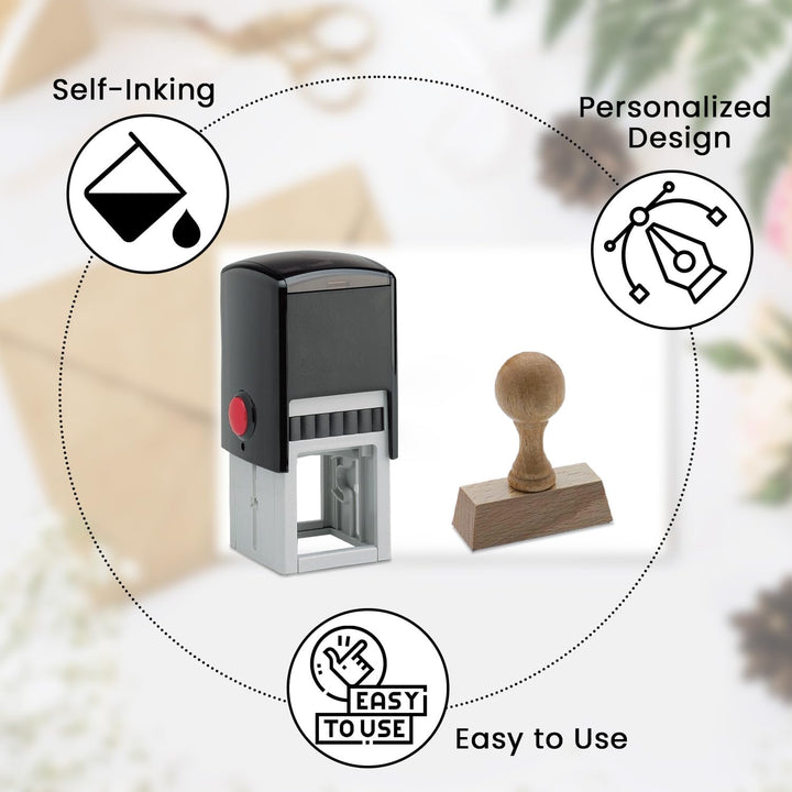 Round Self-Inking Personalized Address Stamp-LetterSeals.com