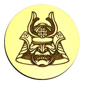 Samurai Helmet Wax Seal Stamp- Made in USA- LetterSeals.com
