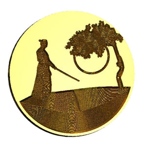 Samurai Moon Wax Seal Stamp- Made in USA- LetterSeals.com