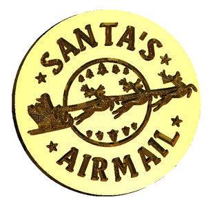 Santa's Air Mail Wax Seal Stamp- Made in USA- LetterSeals.com