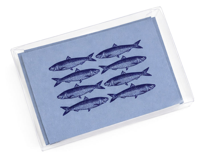 Sardines 18th Century 10 Note Card Set | Rossi 1931 Italian Stationery-LetterSeals.com