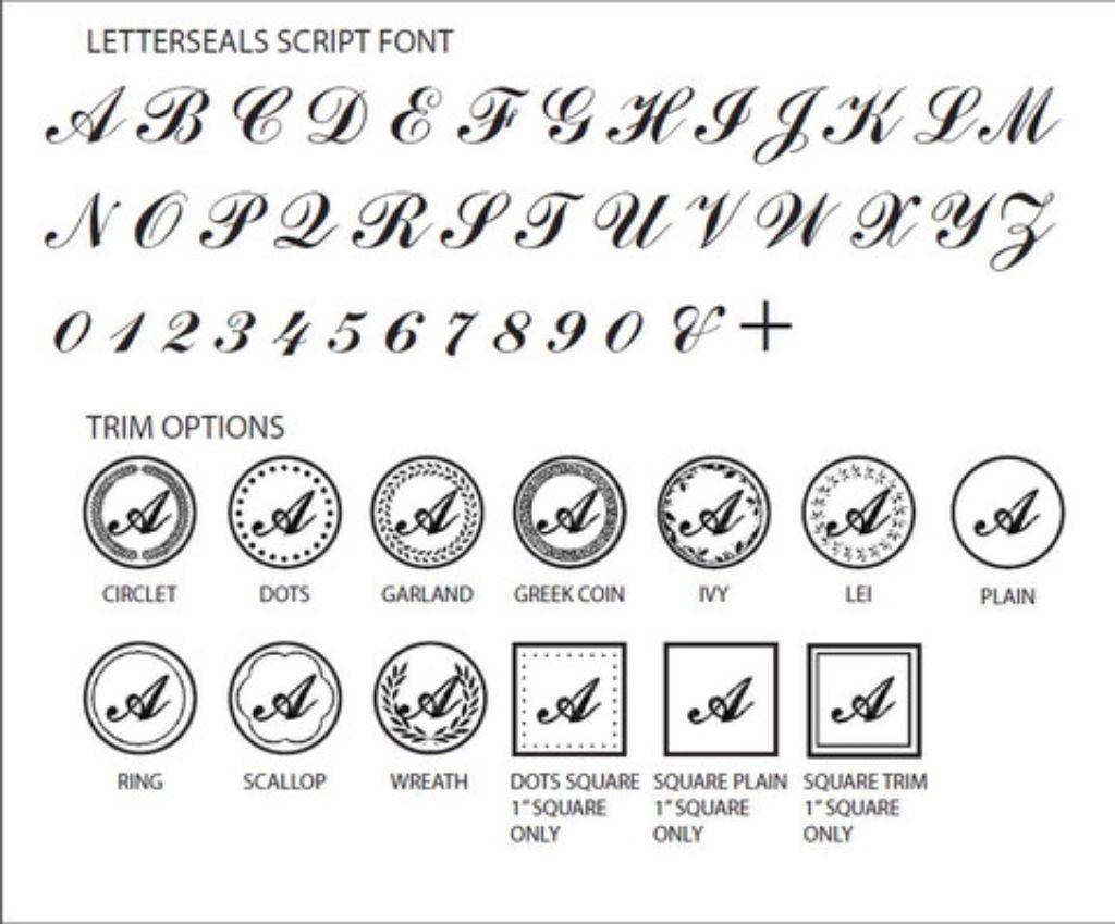 Script Initial Wax Seal Stamp- Made in USA- LetterSeals.com