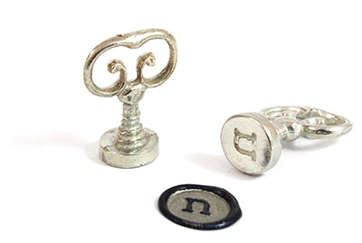 Scroll Handle Number Wax Seal Stamps - two font options-LetterSeals.com