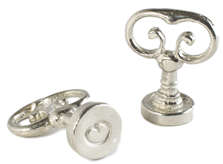 Scroll Handle + Swirl Font Initial Wax Seal Stamp-LetterSeals.com