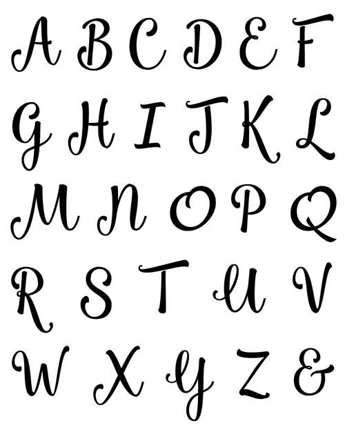 Scroll Handle + Swirl Font Initial Wax Seal Stamp-LetterSeals.com