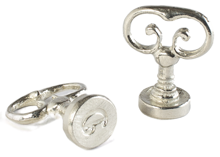 Scroll Handle + Swirl Font Initial Wax Seal Stamp-LetterSeals.com