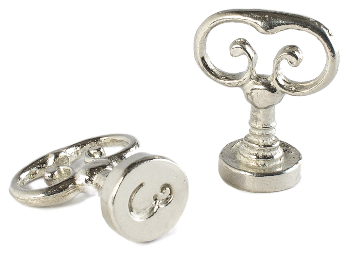 Scroll Handle + Swirl Font Initial Wax Seal Stamp-LetterSeals.com