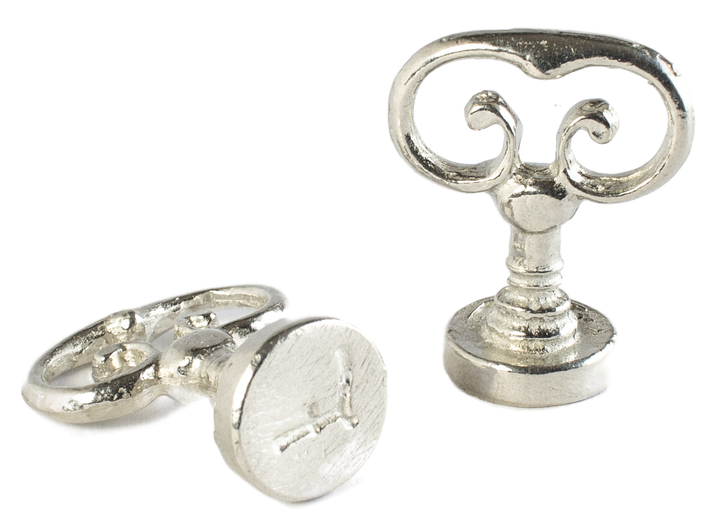 Scroll Handle + Swirl Font Initial Wax Seal Stamp-LetterSeals.com