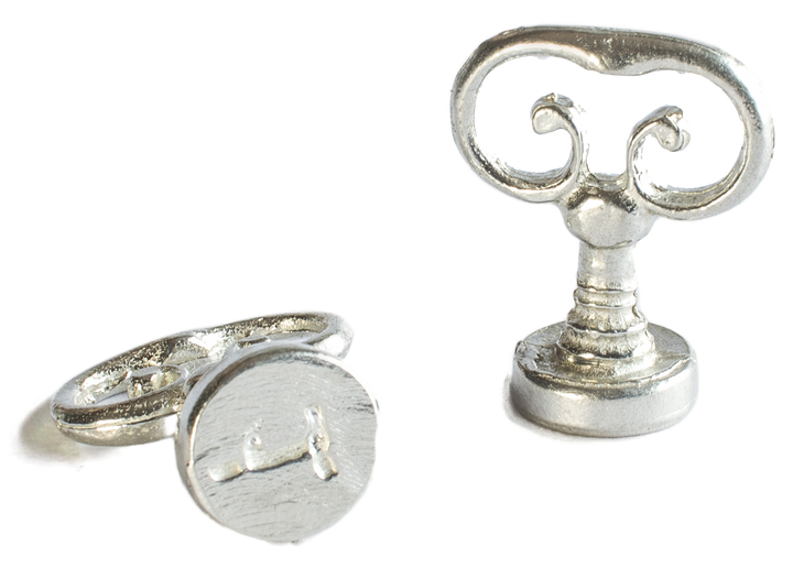 Scroll Handle + Type Font Initial Wax Seal Stamp-LetterSeals.com