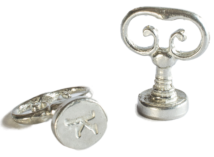 Scroll Handle + Type Font Initial Wax Seal Stamp-LetterSeals.com