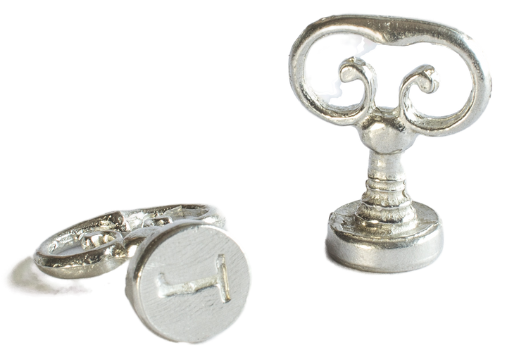 Scroll Handle + Type Font Initial Wax Seal Stamp-LetterSeals.com