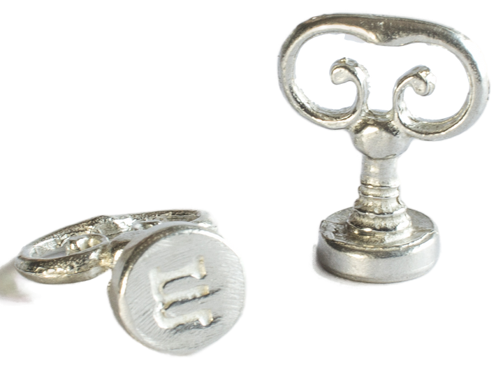 Scroll Handle + Type Font Initial Wax Seal Stamp-LetterSeals.com