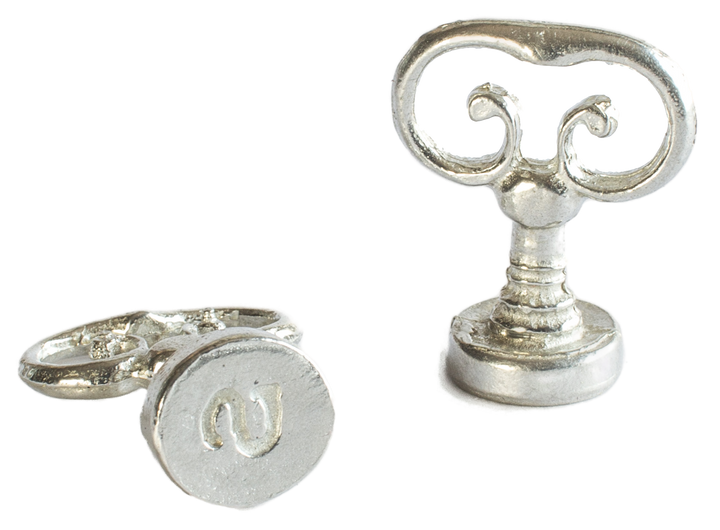 Scroll Handle + Type Font Initial Wax Seal Stamp-LetterSeals.com