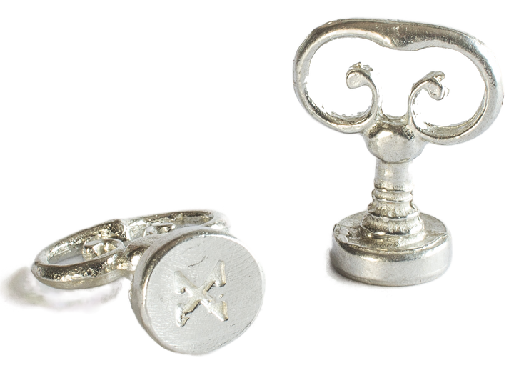 Scroll Handle + Type Font Initial Wax Seal Stamp-LetterSeals.com