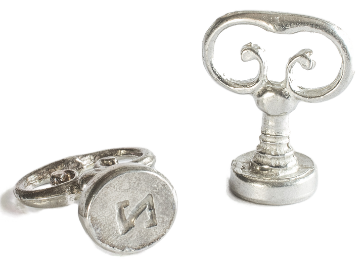 Scroll Handle + Type Font Initial Wax Seal Stamp-LetterSeals.com