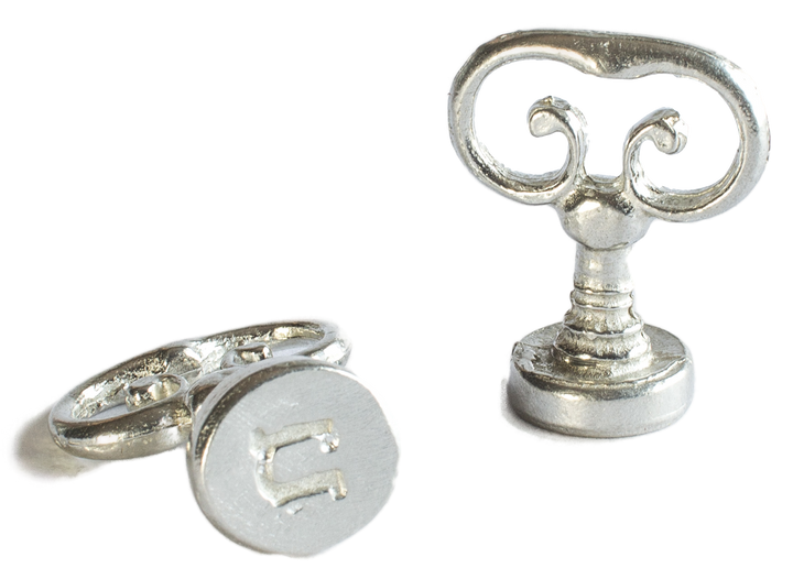 Scroll Handle + Type Font Initial Wax Seal Stamp-LetterSeals.com