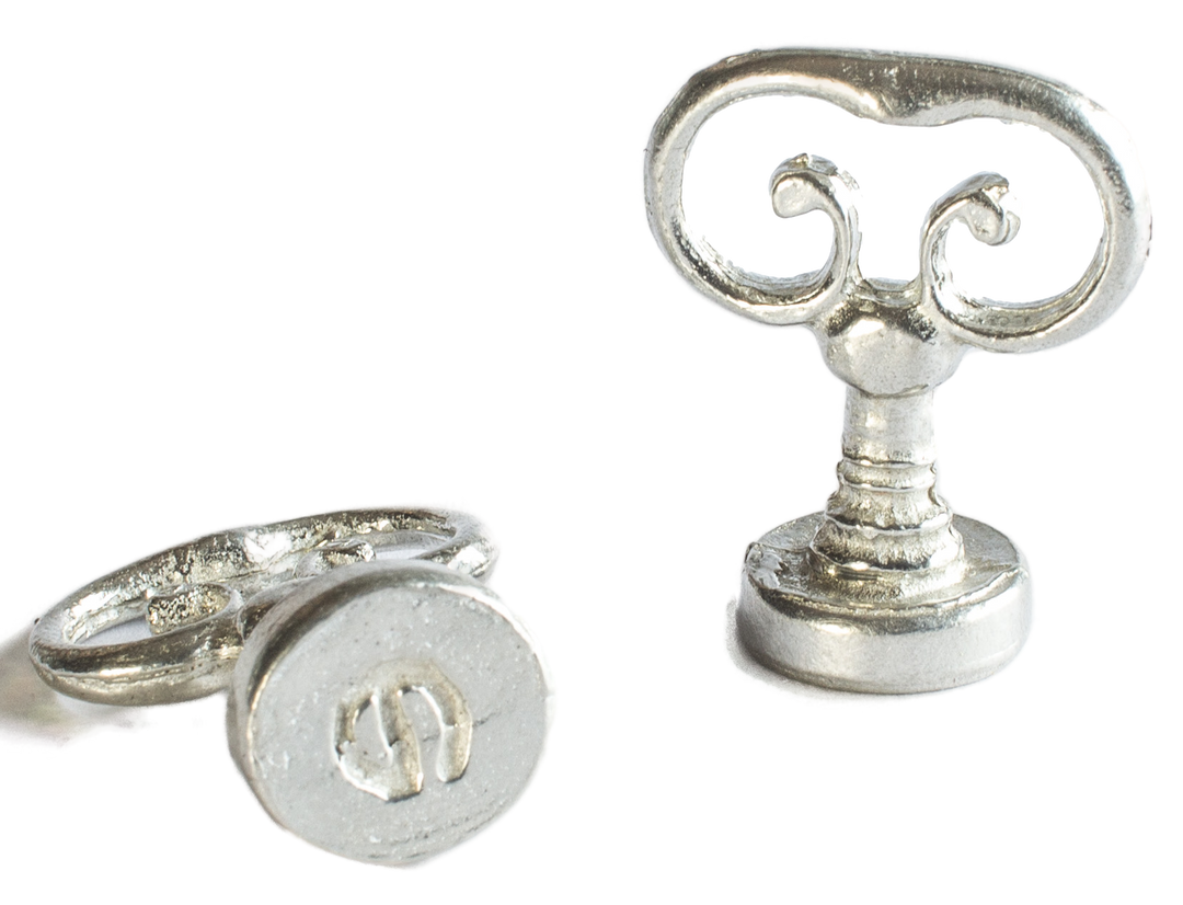 Scroll Handle + Type Font Initial Wax Seal Stamp-LetterSeals.com