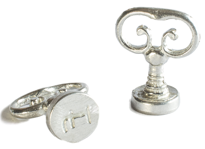 Scroll Handle + Type Font Initial Wax Seal Stamp-LetterSeals.com