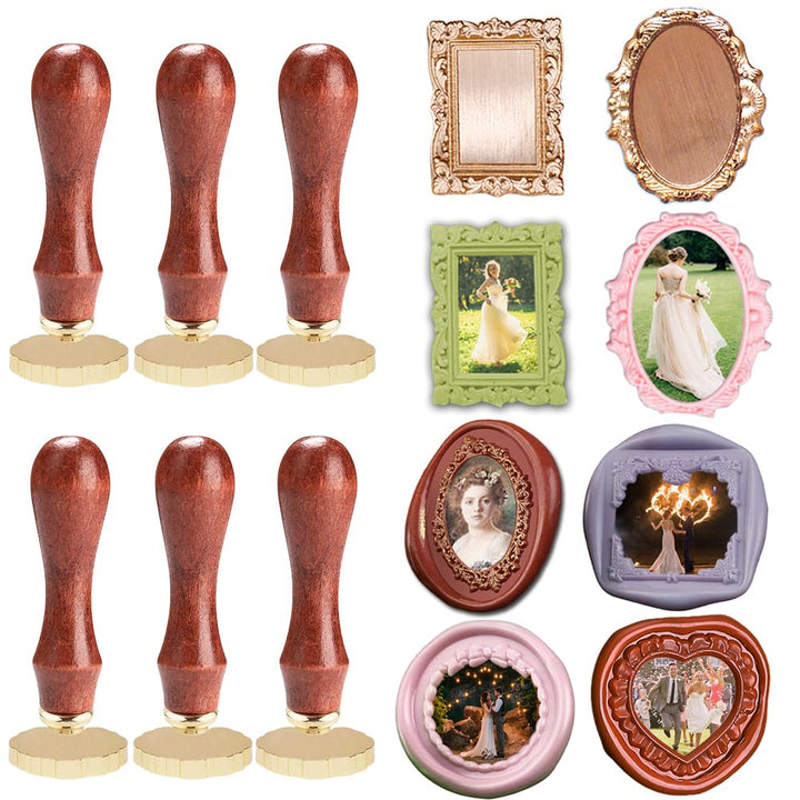 Set or Single Frame Wax Seal Stamp Kit-LetterSeals.com