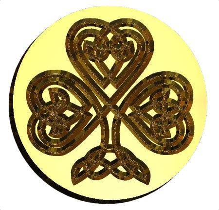 Shamrock 2 Wax Seal Stamp- Made in USA- LetterSeals.com
